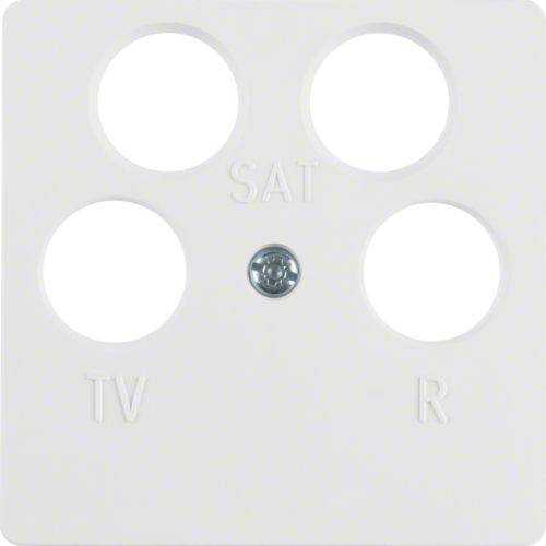 Berker 14841909 Zentralplatte für Antennendose 4Loch polarweiß, matt/samt Mesch Shop Berker 14841909 Zentralplatte für Antennendose 4Loch polarweiß, matt/samt Mesch Shop